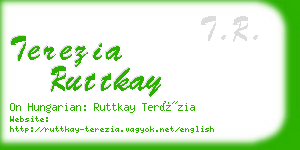 terezia ruttkay business card